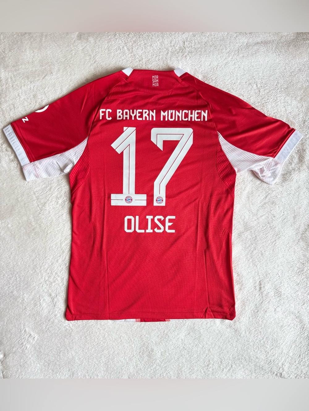 Bayern Munich Soccer. Olise #17